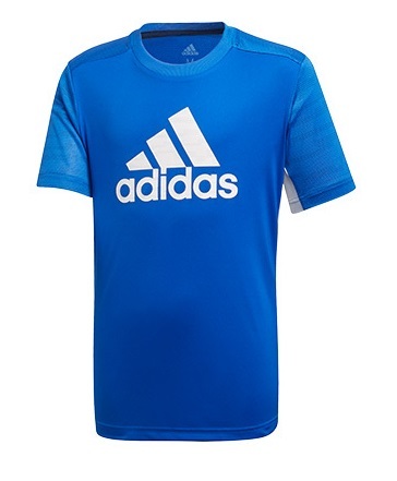 【KCM】Z-2iro-359-120★新品★【adidas/アディダス】キッズ ジュニア プラクティス 半袖Tシャツ　GSV58-FM1713　ブルー　120_画像1