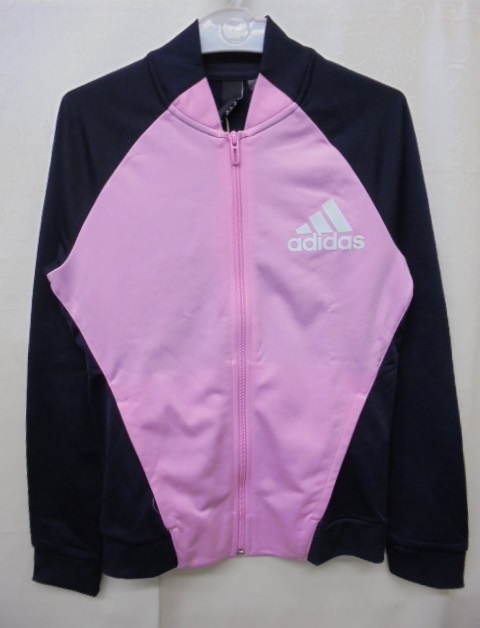 [KCM]Z-2iro-358-150* new goods *[adidas/ Adidas ] Junior jersey jersey woman .FTM51-DV0838 pink / navy 150