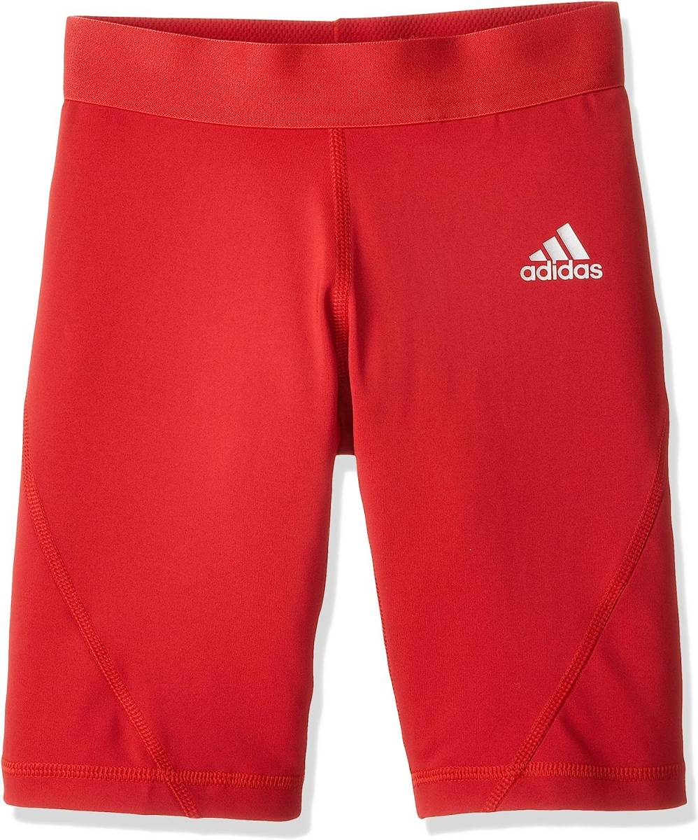 [KCM]Z-2adi-574-150* выставленный товар [ Adidas ] Junior ALPHASKIN TEAM Short трико леггинсы футбол EUV04-CW7348 энергия красный 150