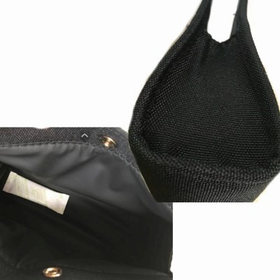 【CU】DIOR　ディオール ヴァニティ　バッグ　コスメポーチ　ブラック　キャンバス　台形スナップ開閉ビューティdior-pouch-2023-bk【新品/_画像2