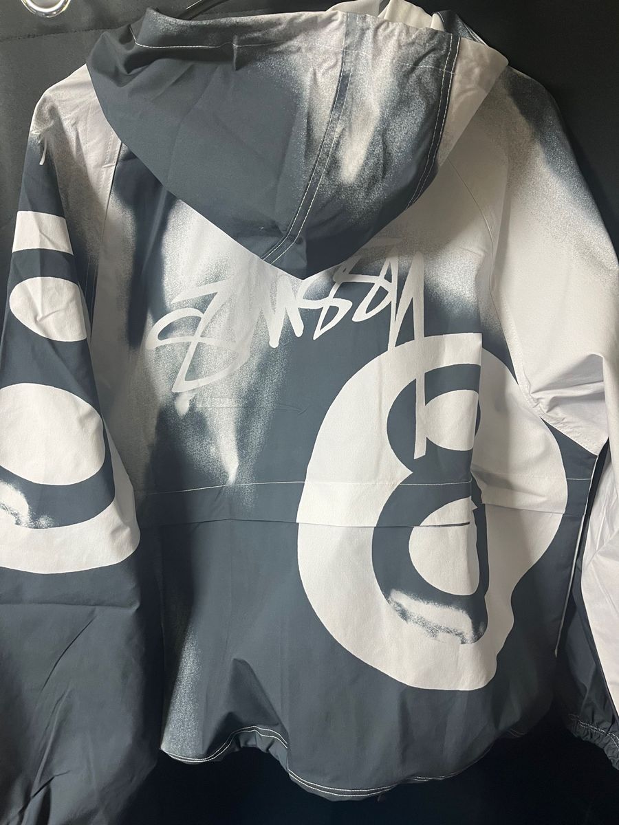 STUSSY 8 BALL BEACH SHELL ジャケット パーカー ナイロン ナイロン