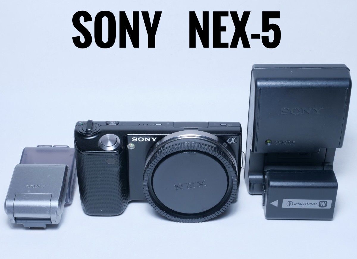 SONY α NEX-5 ボディ ブラック ソニー シャッター数約5400回 SONY α NEX-5 ボディ ブラック ソニー シャッター数約5400回