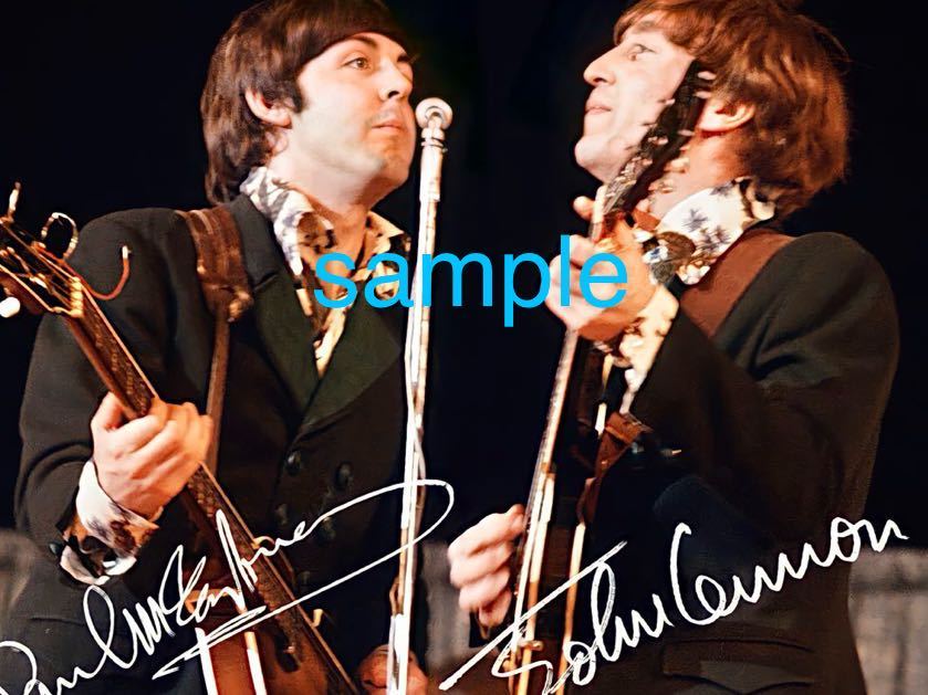 [ бесплатная доставка ]The Beatles John Lennon & paul (pole) McCartney высокое разрешение sa Info to Beatles портрет 