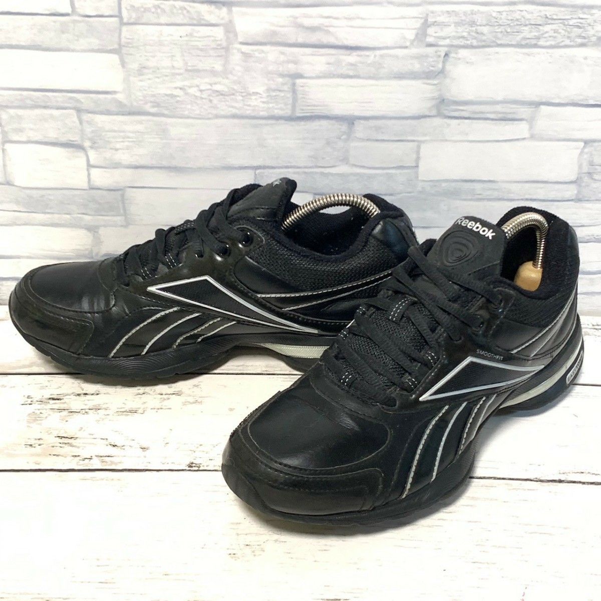 R4920bE Reebok リーボック スニーカー 23.5cm ブラック×シルバー