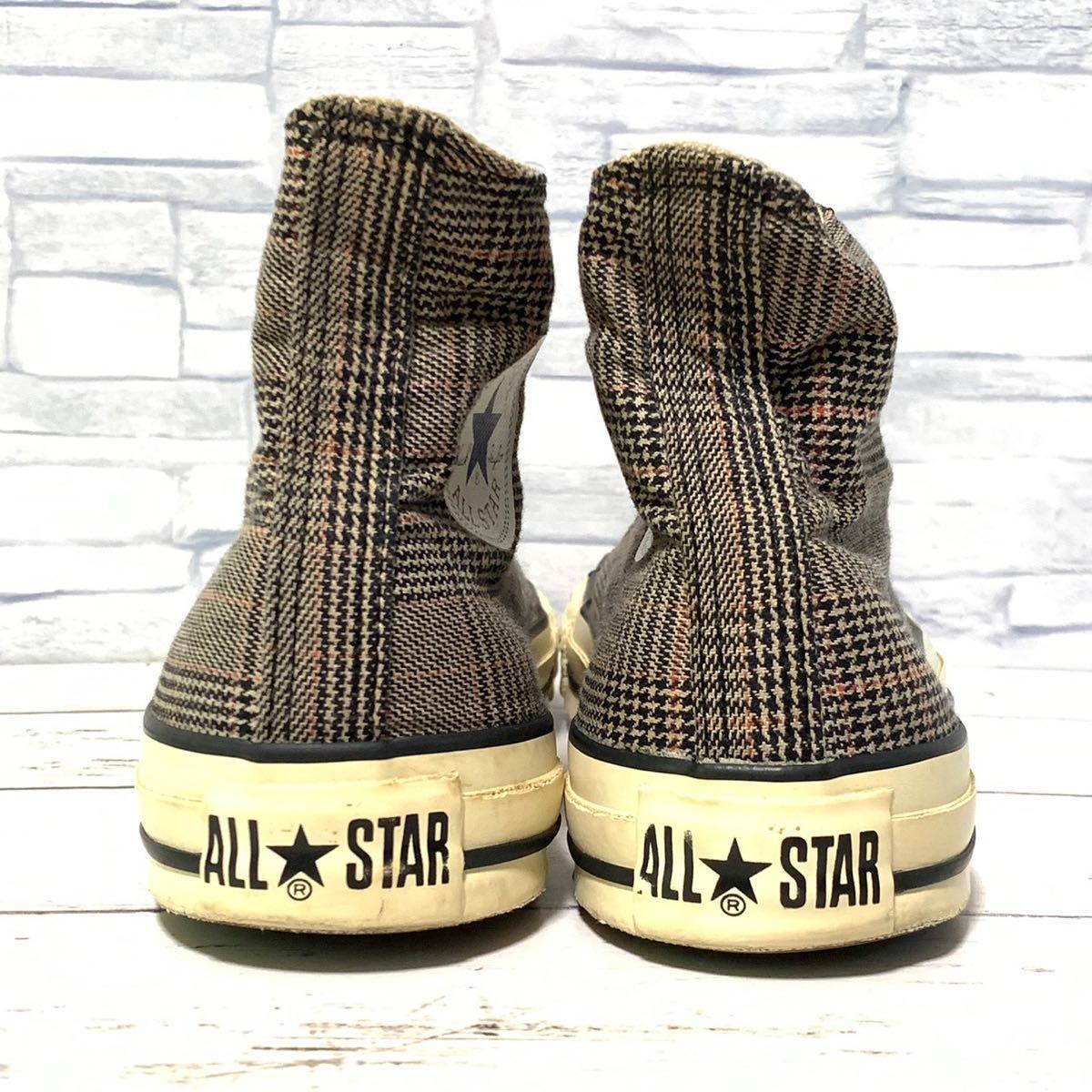 R4696bh【CONVERSE コンバース】26cm スニーカー ブラウン メンズ 靴 ハイカットシューズ ALL STAR GLEN-CHECK HI 1C779 オールスター_画像4