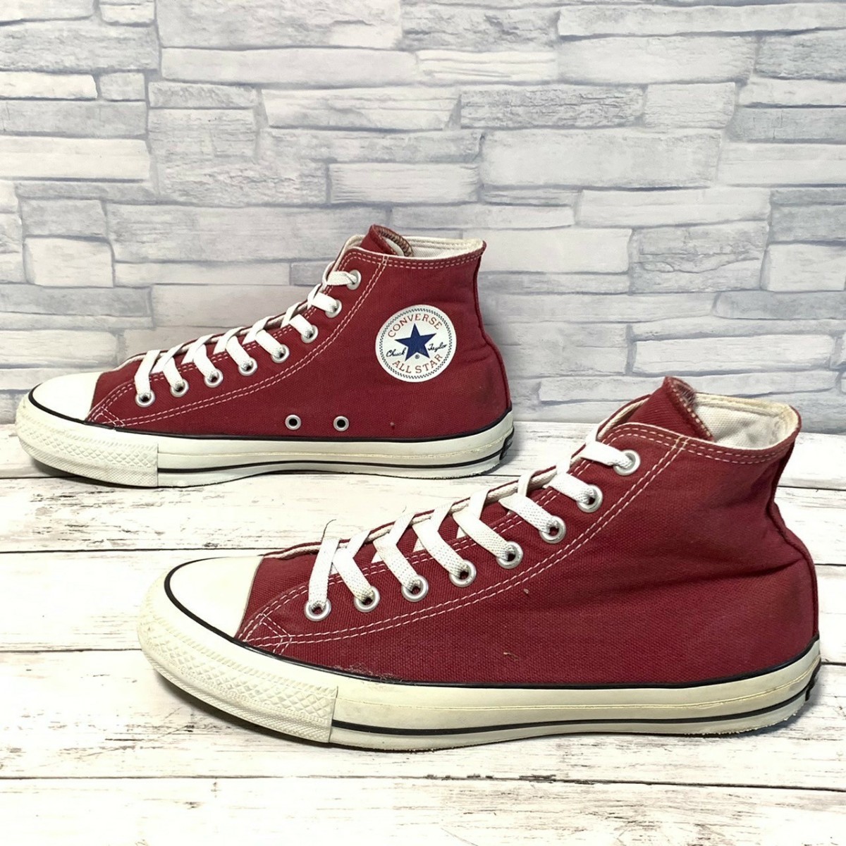 R5026bE CONVERSE コンバース ハイカットスニーカー サイズ27cm バーガンディ メンズ ALL STAR 100 COLORS HI オールスター100カラーズハイ_画像2