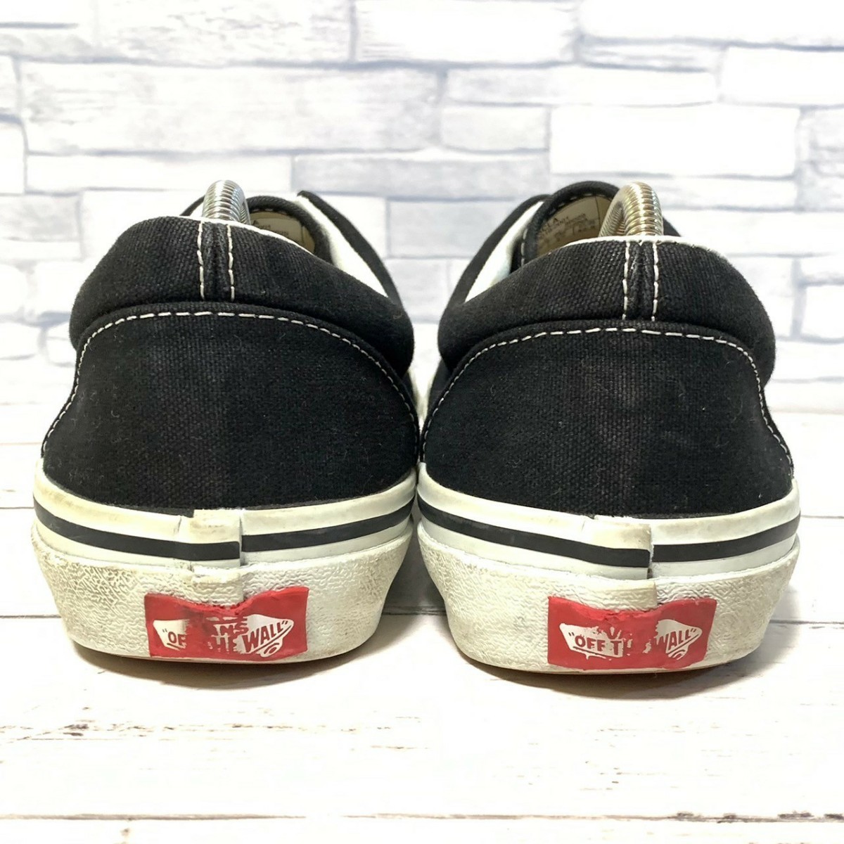 R5081bE VANS バンズ スニーカー ブラック サイズ27cm メンズ ERA エラ ヴァンズ スケボー スケーター 黒 ローカット シューズ 靴 V95CLA_画像6