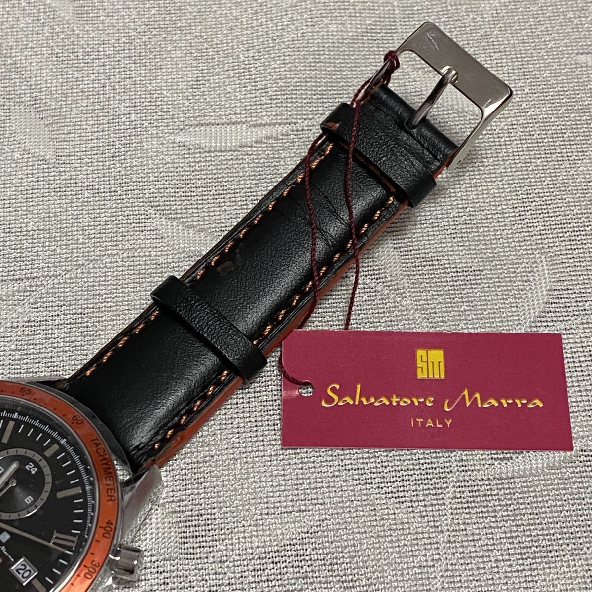 Salvatore Marra サルバトーレマーラ メンズ腕時計　クロノグラフ 42mm SM19108 ブラック 新品未使用　_画像3