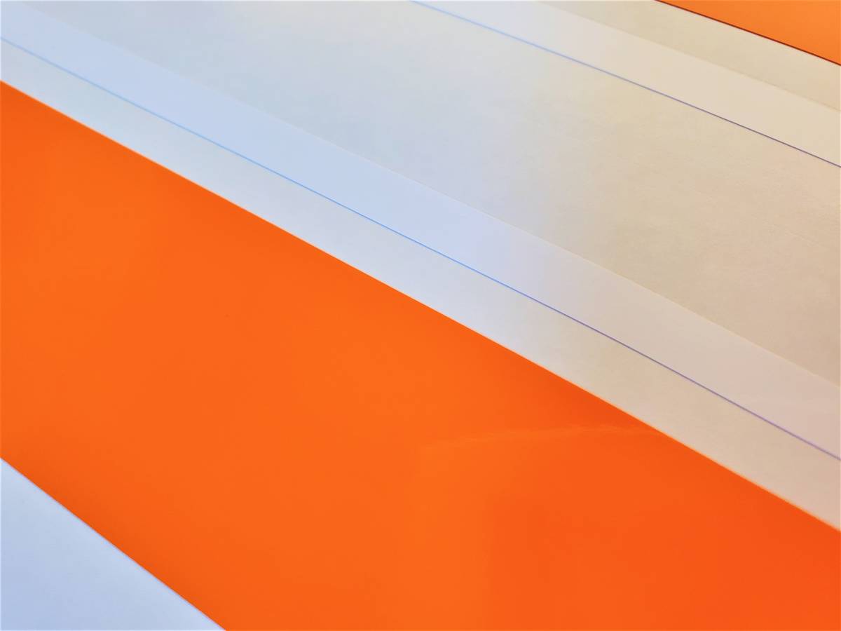 Z1・Z2共通 タイガーライン タンクステッカー フルセット 2色タイプ オレンジ/ホワイト（橙/白） 外装デカール
