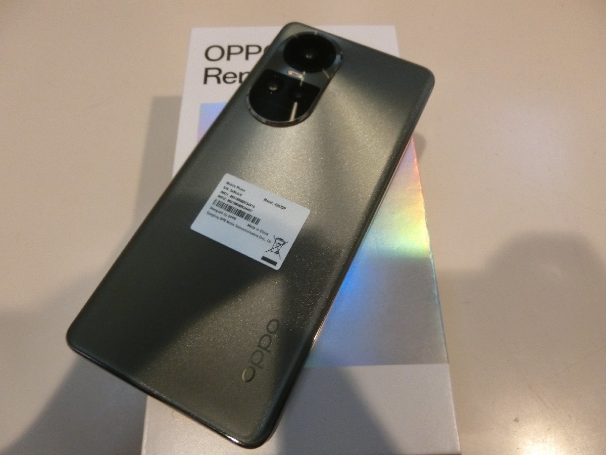 SIMフリー☆SoftBank 利用制限保証 OPPO Reno10 Pro 5G 8GB 256GB A302OP グレー 新品同様品☆_画像2