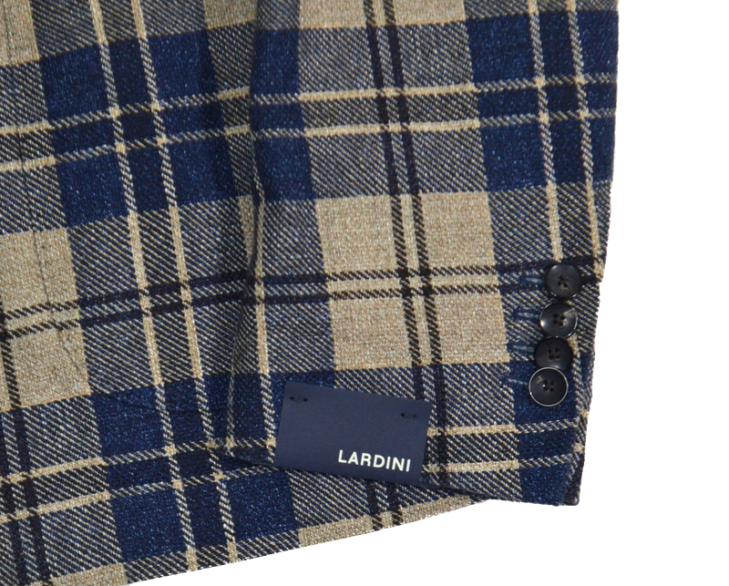 未使用品 新品級 LARDINI ラルディーニ テーラードジャケット size 52 日本L～XL程度 ブートニエール メンズ 春秋 伊_画像6
