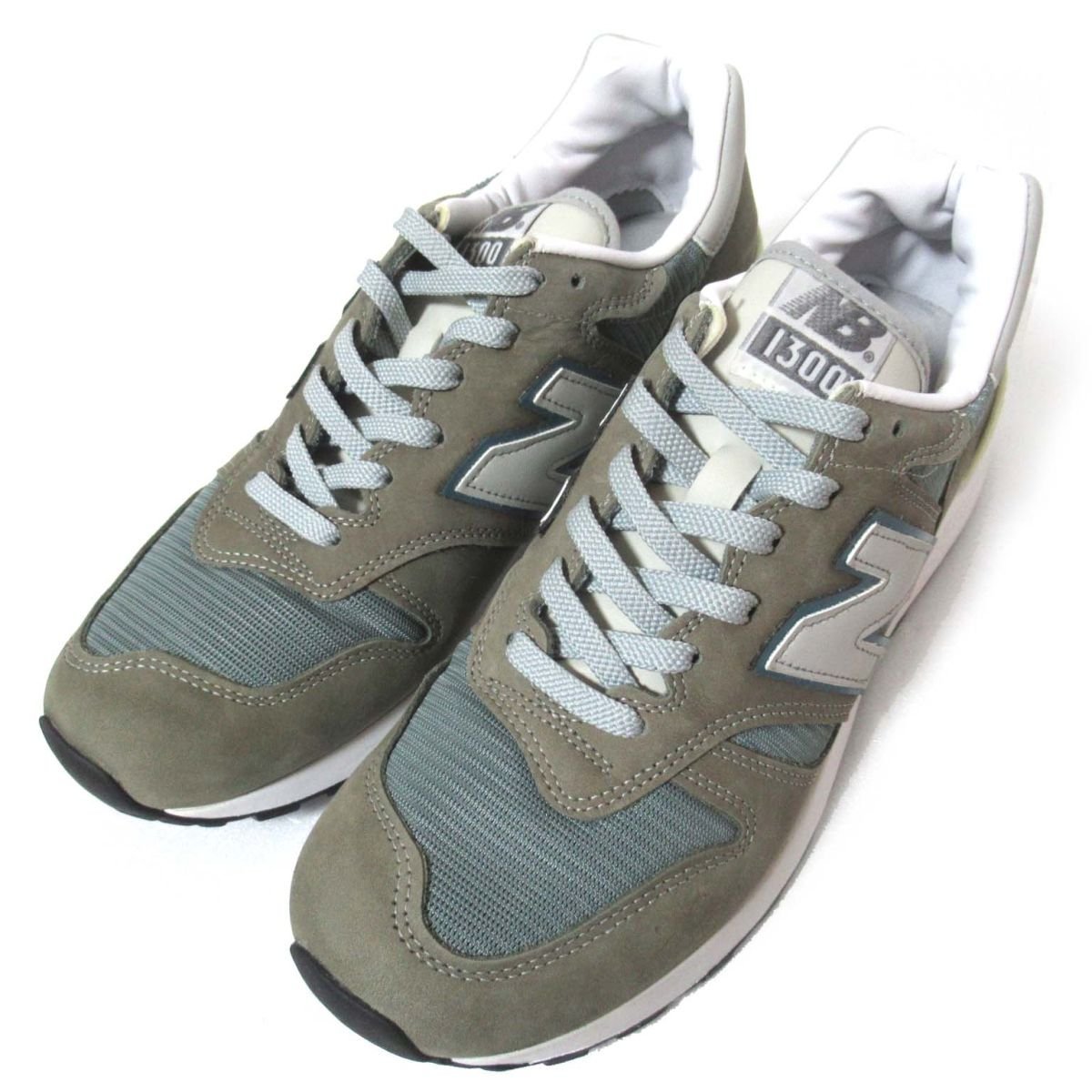 未使用 NEW BALANCE ニューバランス M1300復刻モデル USA製 レザー ローカット スニーカー シューズ M1300JP3 27.5cm グレー_画像1