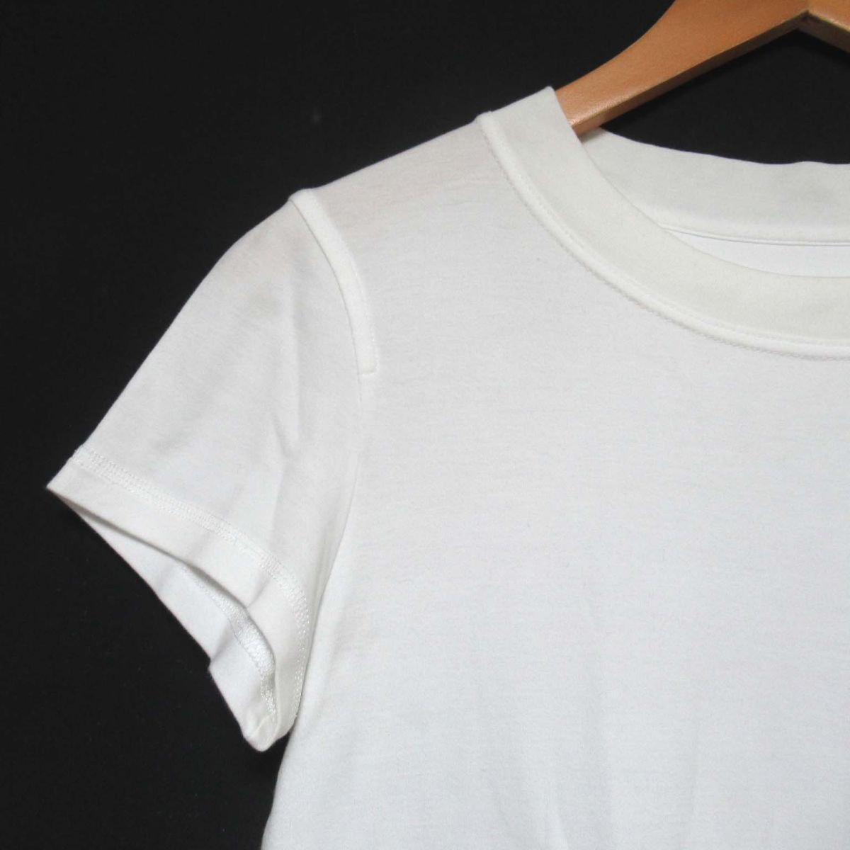 美品 19SS HERMES エルメス 刺繍ポケット クルーネック 半袖 Tシャツ カットソー 34サイズ ホワイト_画像3