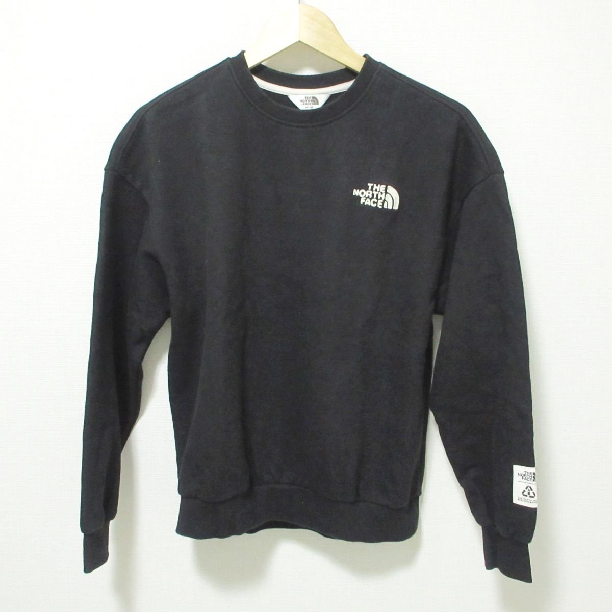 美品 THE NORTH FACE ザノースフェイス ECO BONNEY SWEATSHIRTS エコボニースウェットシャツ トレーナー NM5MM51J XS ブラック 112_画像1