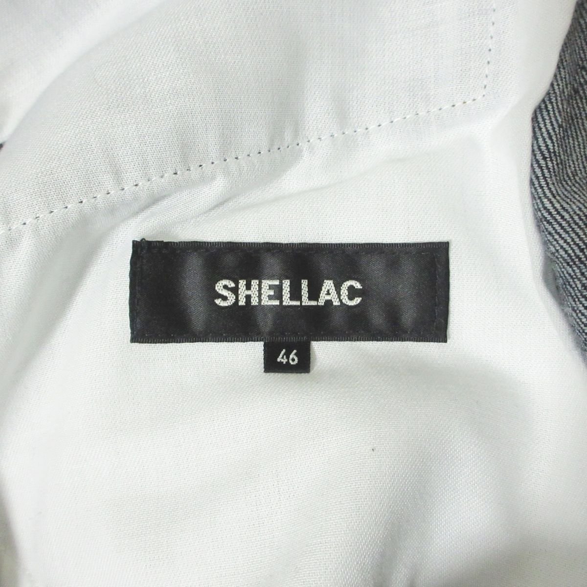  beautiful goods SHELLAC shellac button fly stretch Denim pants jeans 46 indigo blue 112