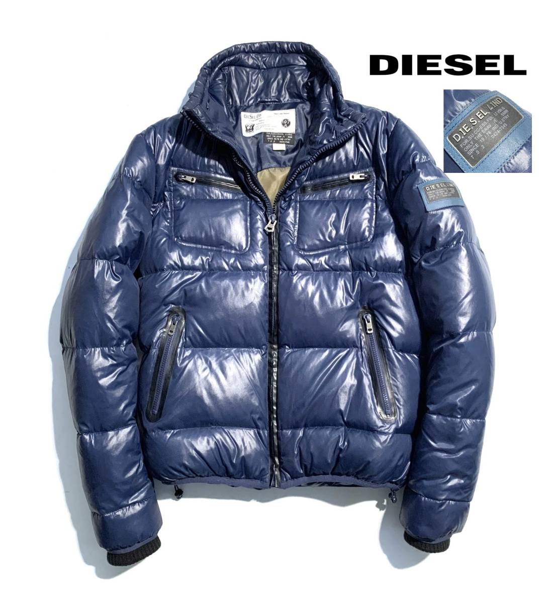 DIESEL (ディーゼル) ライダースダウンジャケット メンズM DIESEL (ディーゼル) ライダースダウンジャケット メンズM