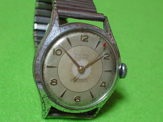 珍品　アンティーク　手巻き式　１７石　YEOMAN　SWISS　MADE　腕時計　ジャンク品_画像1