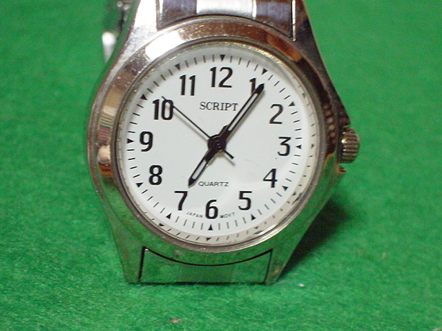 J－AXIS　SCRIPT　３BAR　腕時計　ホワイト_画像1