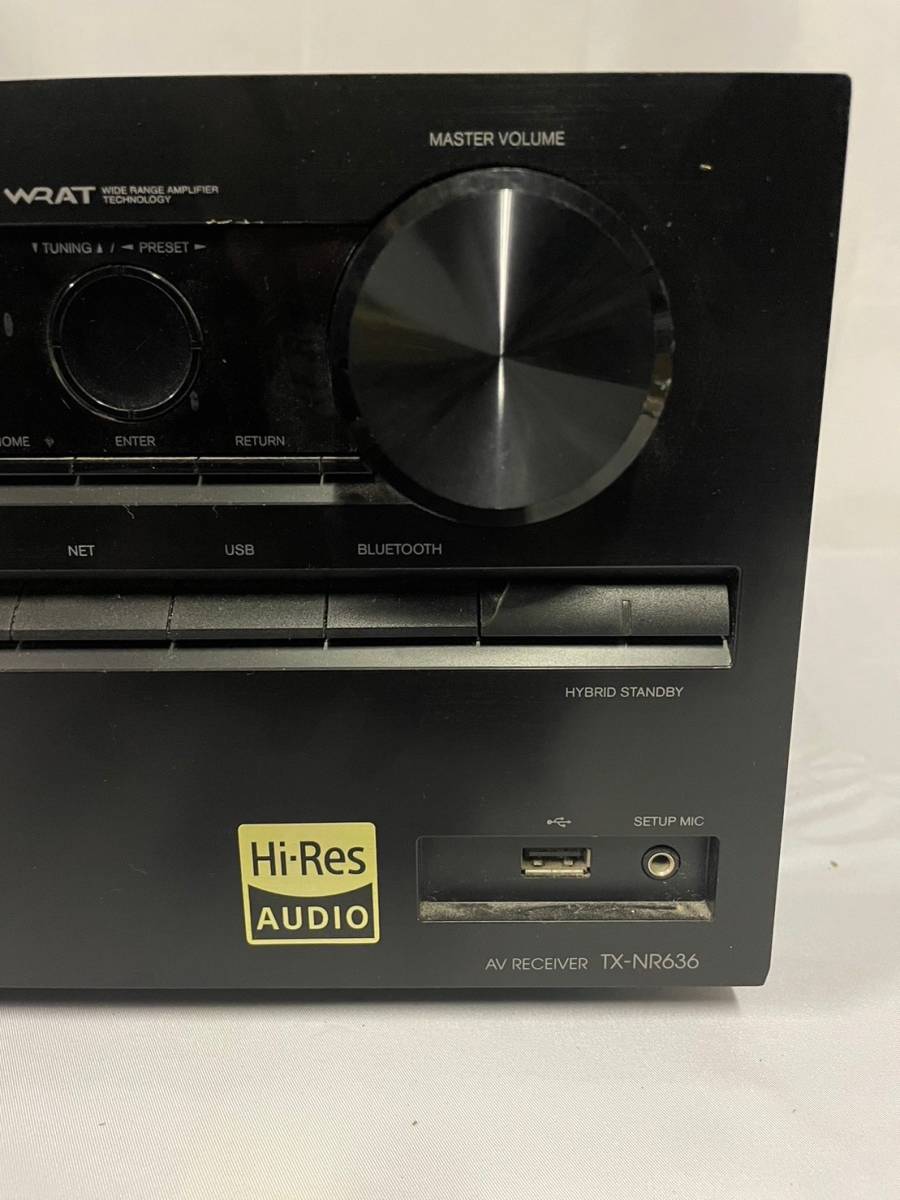 1円〜ONKYO AV RECEIVER MODEL TX-NR636 オンキョー アンプ 通電確認済み_画像3