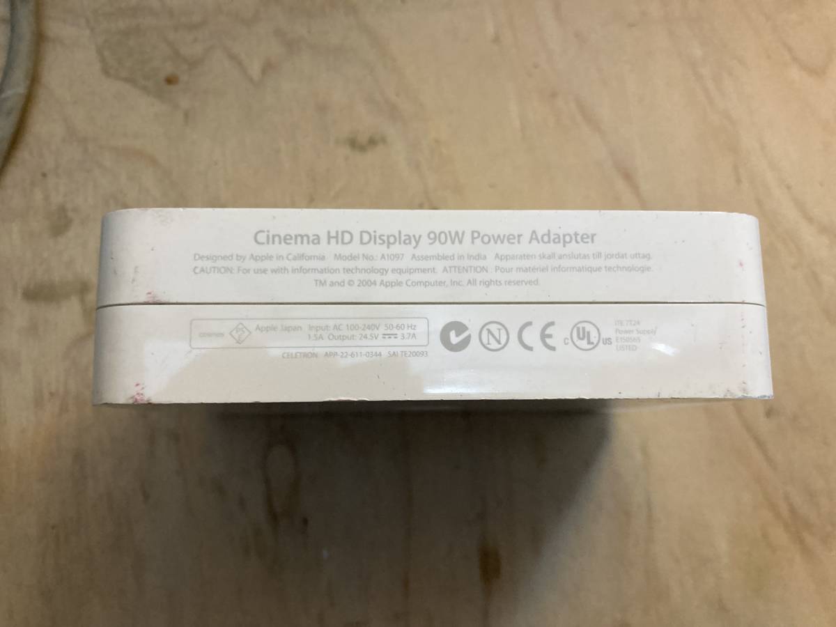 Apple Cinema HD Display 90W Power Adapter A1097 電源ケーブル付_画像4