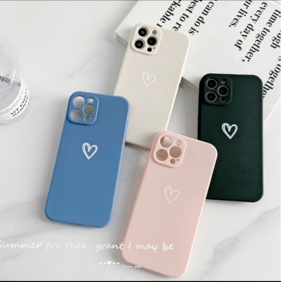 iPhone13Pro ケース 韓国 人気 シンプル　ハート 手書き ピンク　スマホケース　かわいい