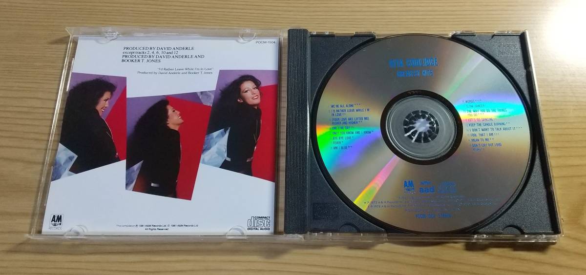 【中古CD】リタ・クーリッジ 「あなたしか見えない～グレイテストヒッツ」 盤面・ケース小傷あり　ブックレットあり_画像3