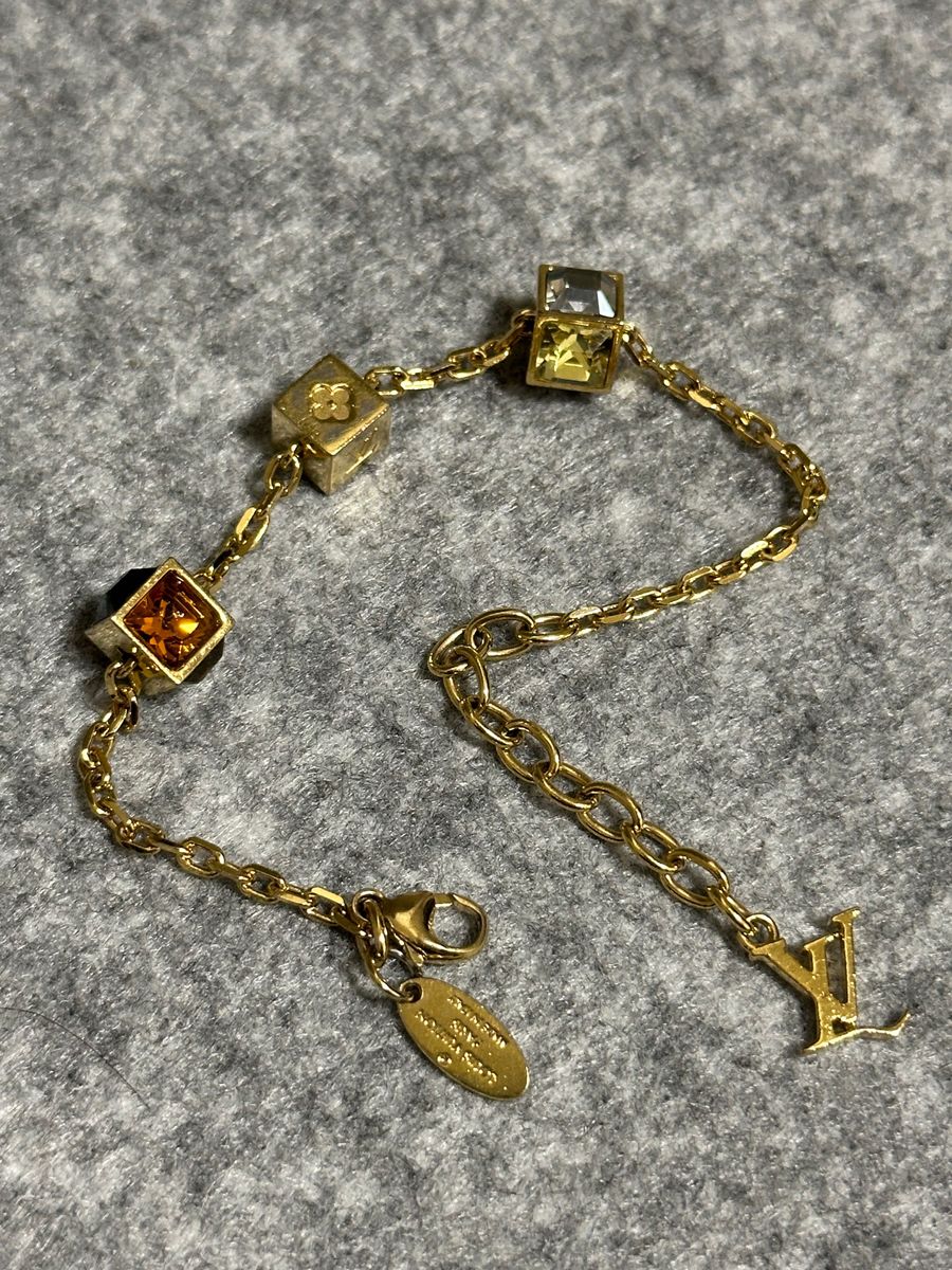 良品】LV ブラスレ・ギャンブル ブレスレット マルチカラー x ゴールド