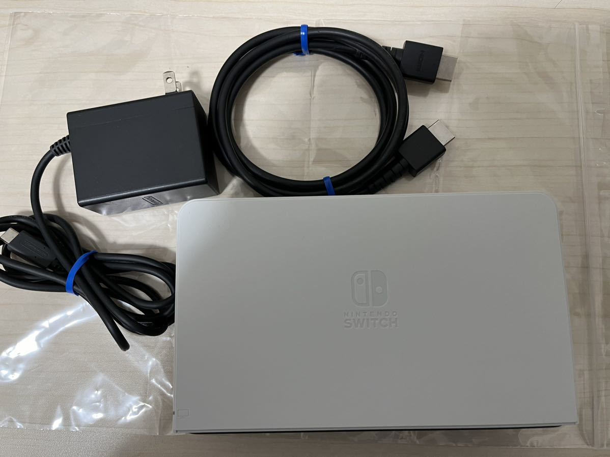 NintendoSwitch 有機ELモデル 付属 テレビ ドック HEG-007 ハイスピードHDMIケーブル USBC ACアダプター HEG-005 HAC-002 検)本体 Joy-Con_画像1