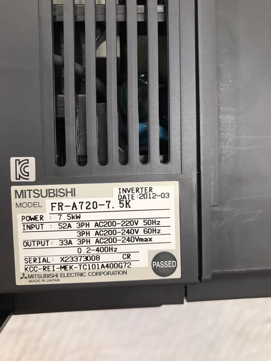 新品未使用三菱電機 MITSUBISHI インバーター FR-A720-7.5K動作保証 2/2 A-1_画像5