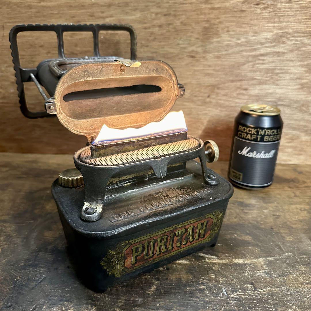 美品】アイロンストーブ PURITAN ランプストーブ SADIRON 美品】アイロンストーブ PURITAN ランプストーブ SADIRON
