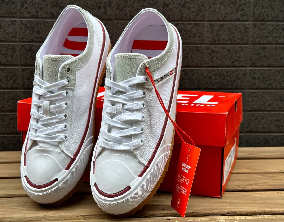 モデル出品 新品 27 0cm DIESEL ホワイト S-Principia Low 白