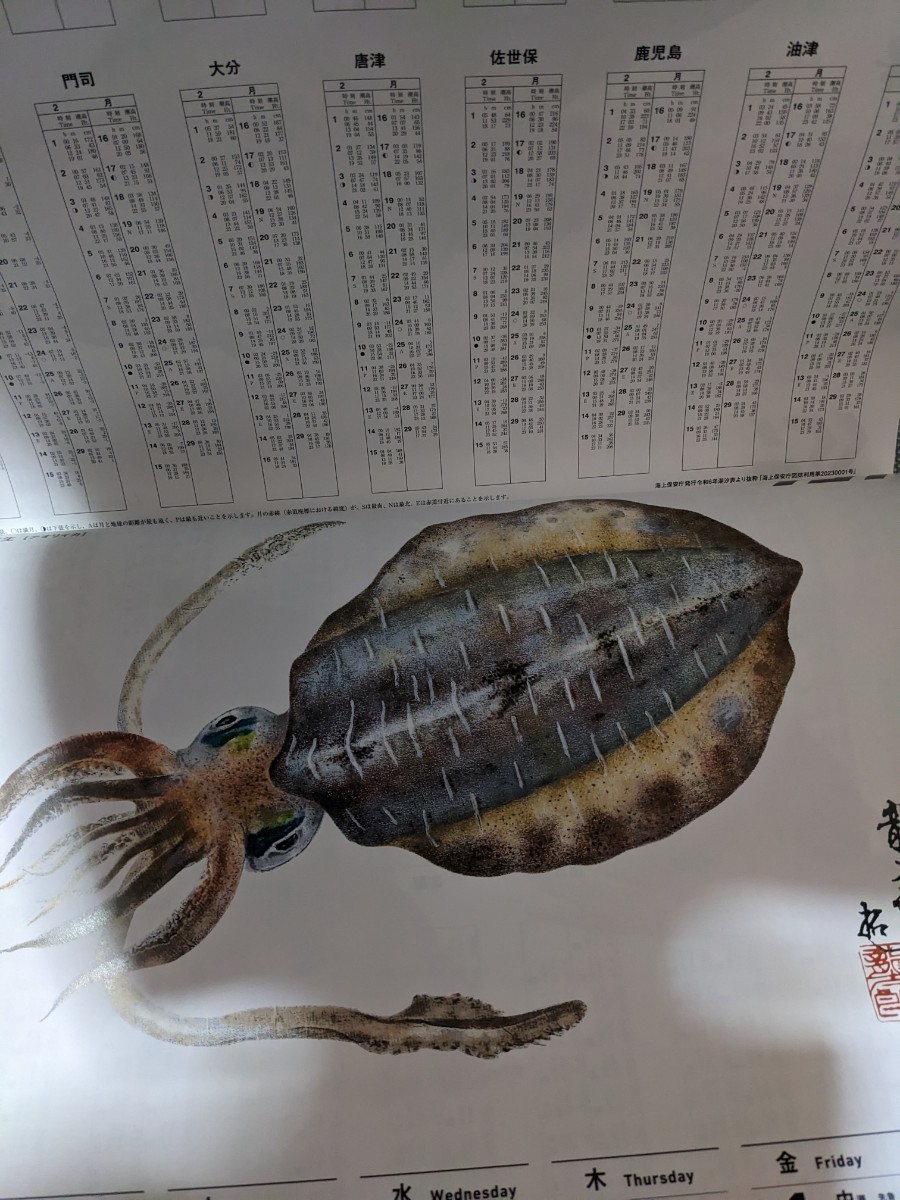 ダイワ　DAIWA　2024　魚拓カレンダー　令和6年　③_画像3