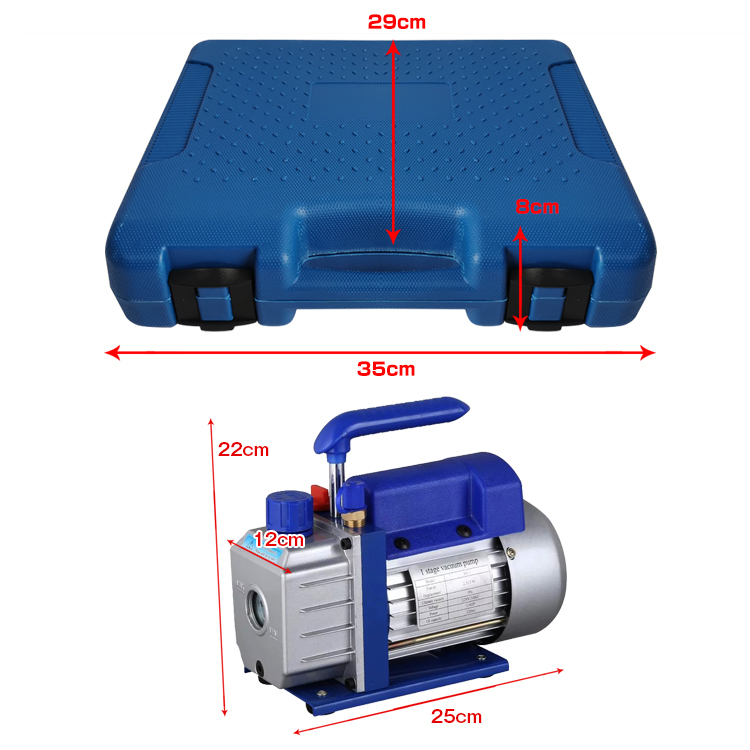 【数量限定セール】エアコンガスチャージ 真空ポンプ 排気速度60L パイプベンダー 4点セット R22 R134a R404A R410A 家庭用 自動車用 ee233_画像8