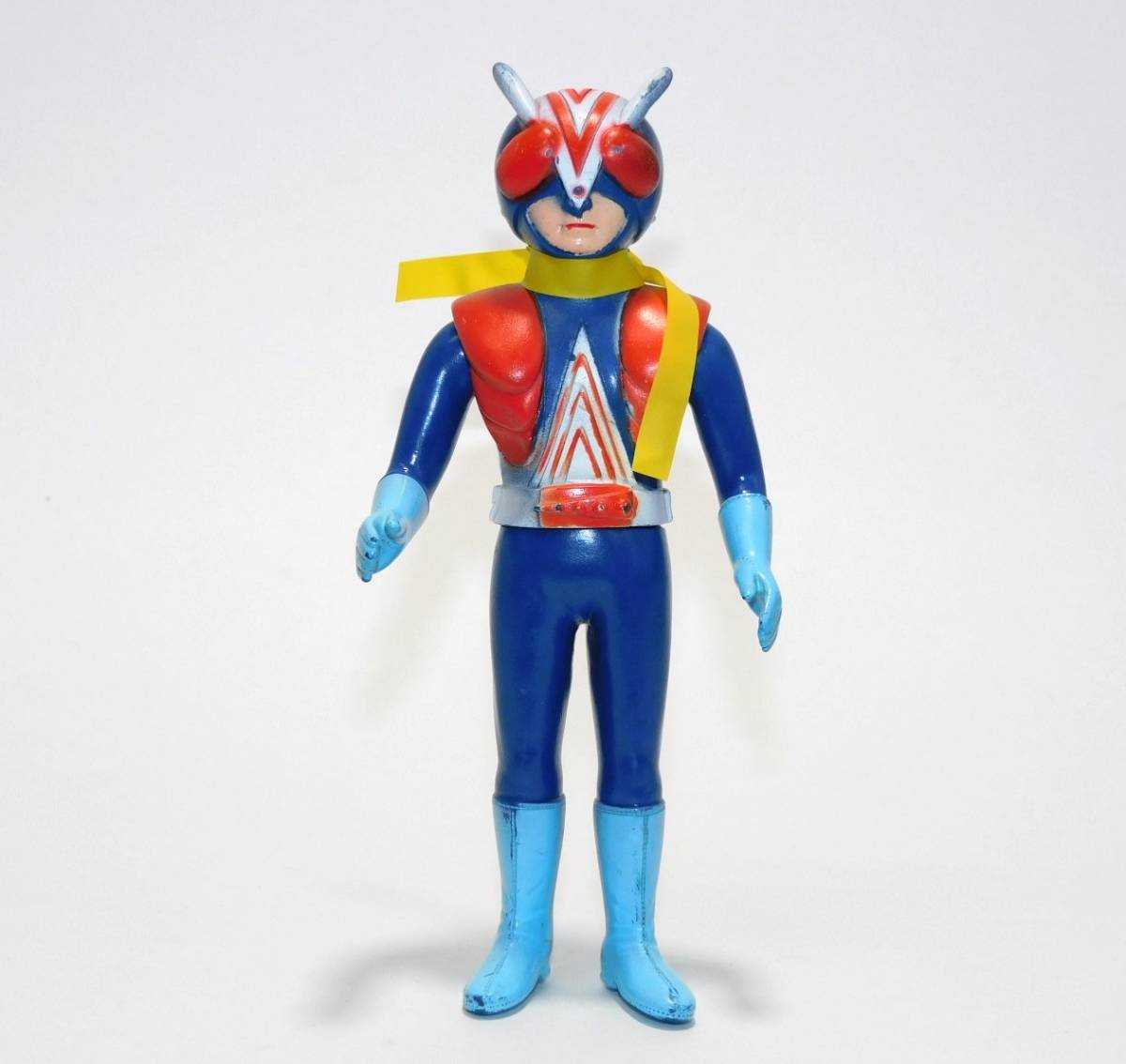 ★1円～ 当時物 ポピー ライダーマン ソフビ 約15㎝ 仮面ライダーV3 ソフトビニール 人形 昭和 レトロ 検索：旧バンダイ メディコムトイ_画像1