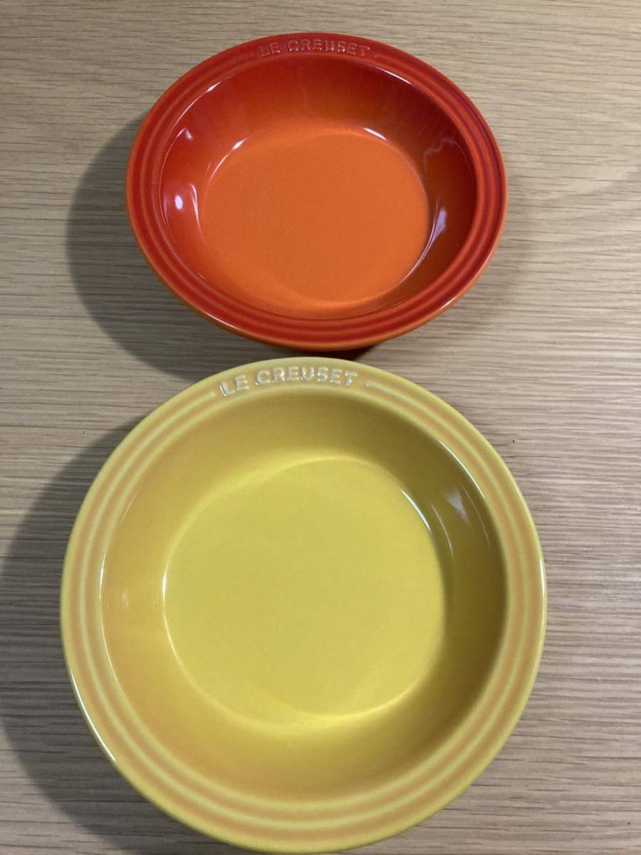 ▼ルクルーゼ≪ミニ　ラウンドディッシュ　５枚≫約15cm LE CREUSET ボウル　サラダボウル　フルーツボウル プレート 皿