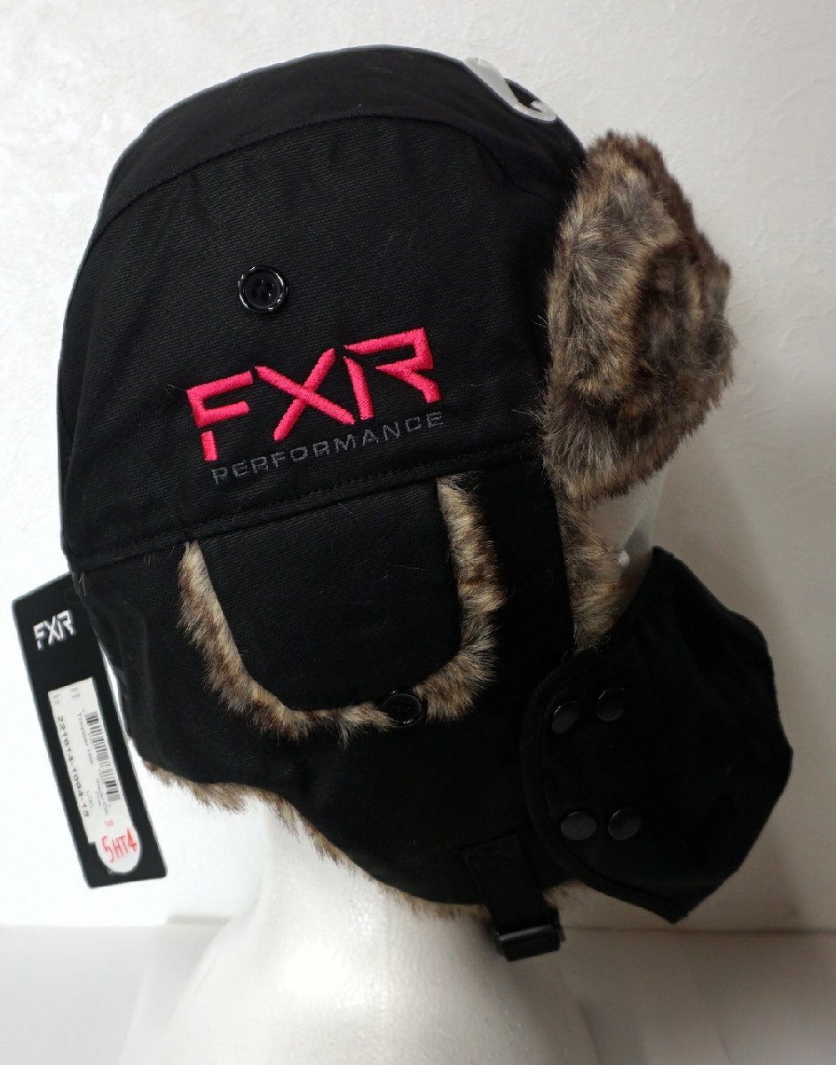 スノーモービル FXR TRAPPER HAT / BLACK ELEC.PINK / L-XL