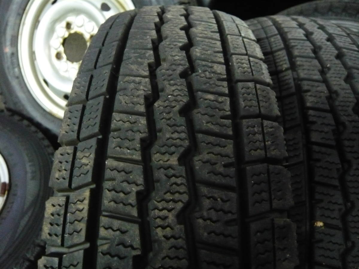 ■バリ山 ダンロップ ウインターマックス SV01 145/80R12 80/78LT 4本セット 2022年製■_画像2