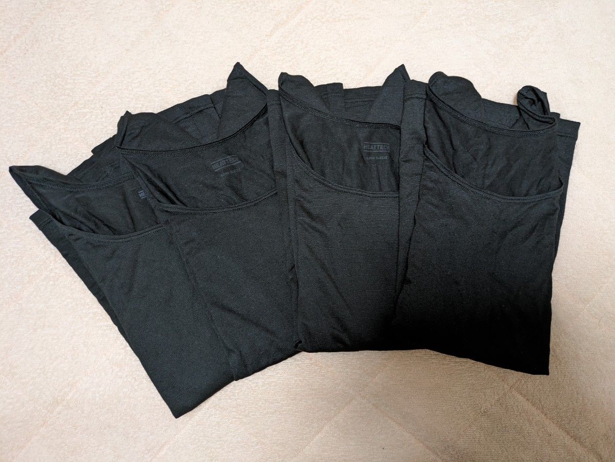 ユニクロ UNIQLO ヒートテック 長袖 インナー ブラック 黒 S ユニクロ UNIQLO ヒートテック 長袖 インナー ブラック 黒 S