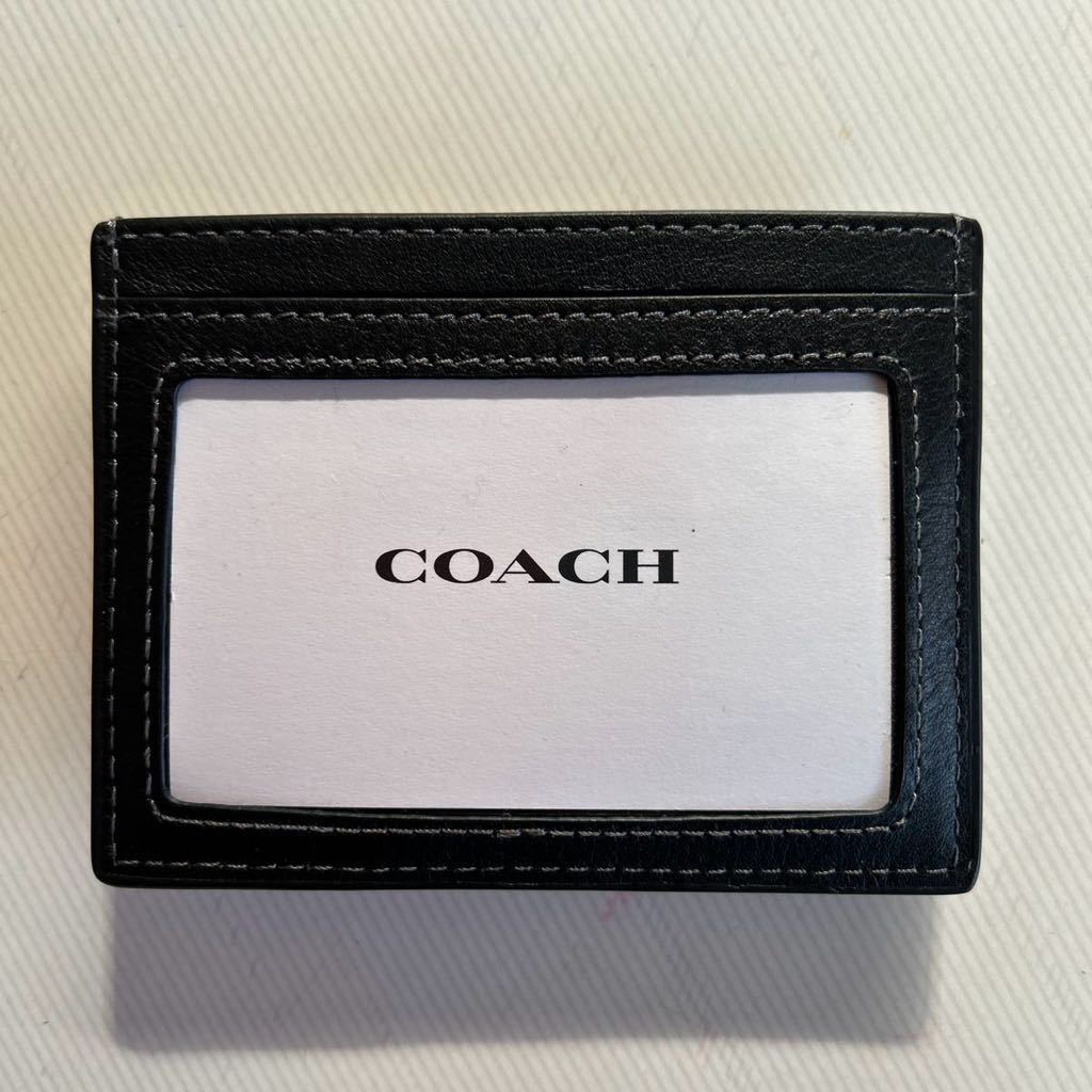 ☆新品★2023年　COACH コーチ　カードケース　パスケース　キルティングデザイン　黒_画像3