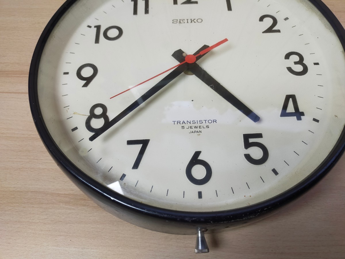 ☆昭和レトロ SEIKO セイコー 壁掛け時計 電池式 トランジスタ ☆昭和レトロ SEIKO セイコー 壁掛け時計 電池式 トランジスタ