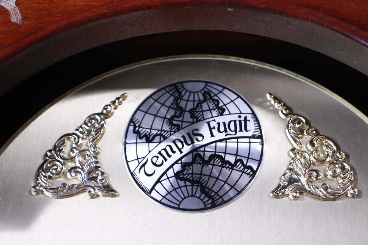レトロ! Tempus Fugit ホールクロック 柱時計 重錘式振り子時計 レトロ! Tempus Fugit ホールクロック 柱時計 重錘式振り子時計
