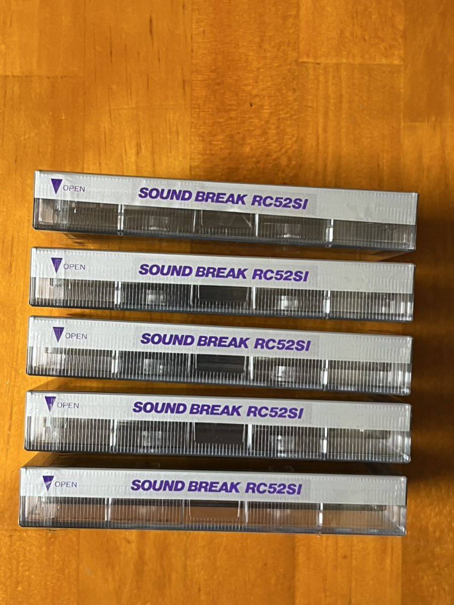 【未開封】Hitachi オープンリール カセットテープ Normal Position Cassette RC 52 SI シルバー SOUND BREAK52 ×5本【未使用】_画像7