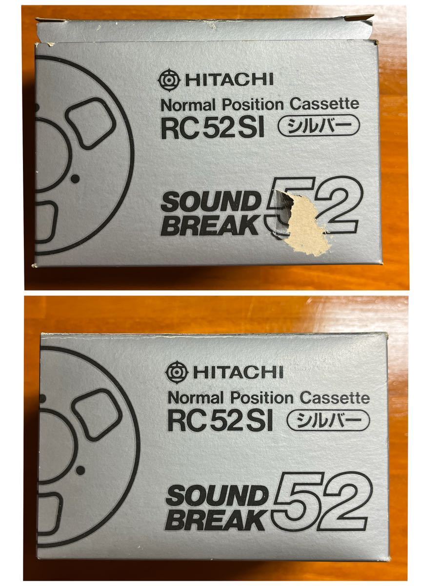 【未開封】Hitachi オープンリール カセットテープ Normal Position Cassette RC 52 SI シルバー SOUND BREAK52 ×5本【未使用】_画像9
