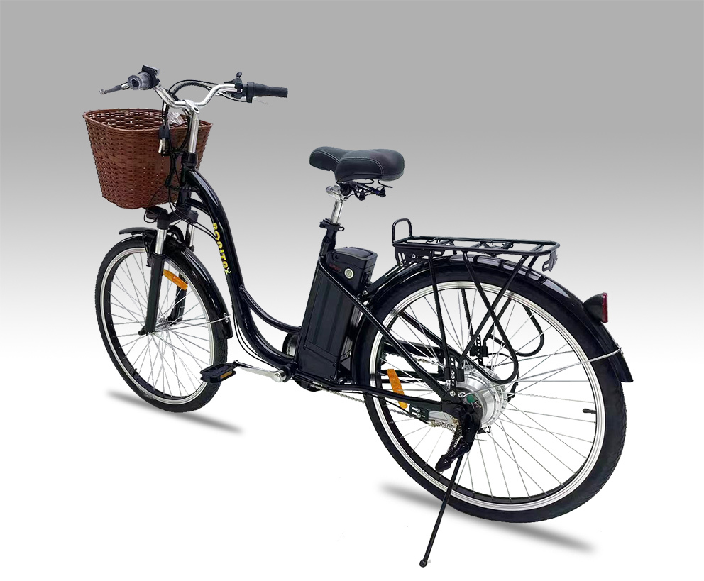 新品　フル電動自転車大容量リチウムイオンバッテリー搭載「ボニタ26」カゴ付　26インチ_画像2