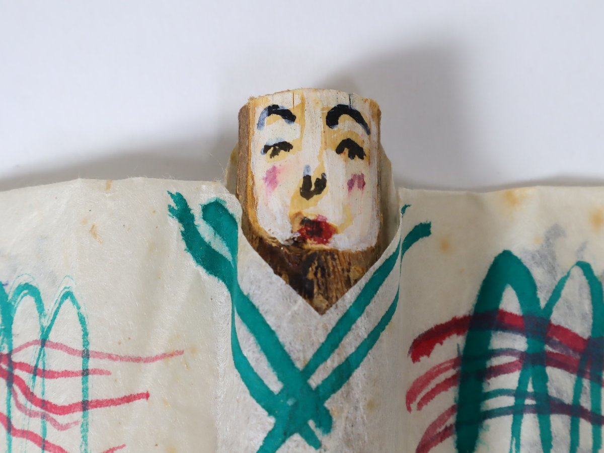 超特価SALE開催! 古い祝事人形 豊年祭 木に紙 郷土玩具 民芸 伝統工芸 風俗人形 その他