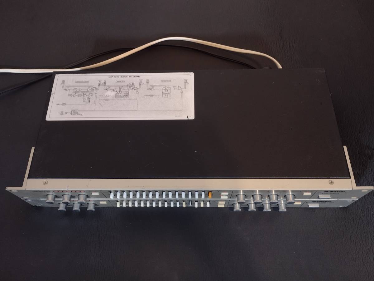 Maxon MSP-1000 Multi Signal Processer アナログコンプ EQ ノッチフィルタ 中古 ジャンク扱い 2台まとめての画像1