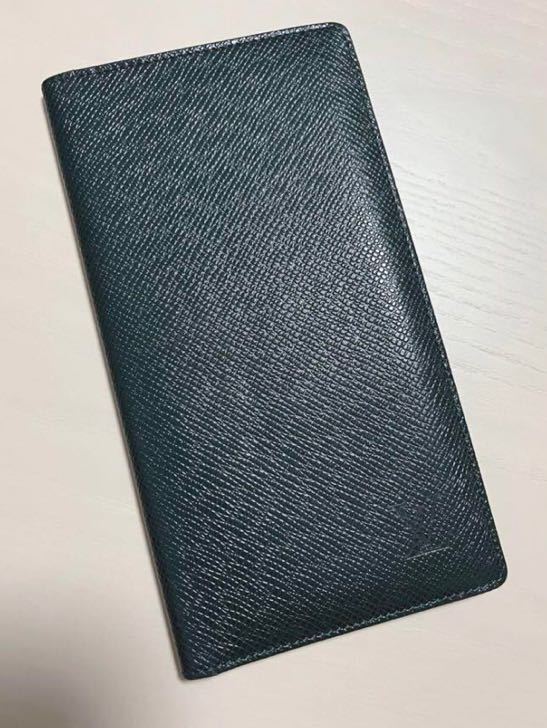 ★正規★LOUIS VUITTON ルイヴィトン タイガ 札入れ 長財布 緑 LOUISVUITTON グリーン スマート財布 質屋鑑定済 タイガライン_画像2