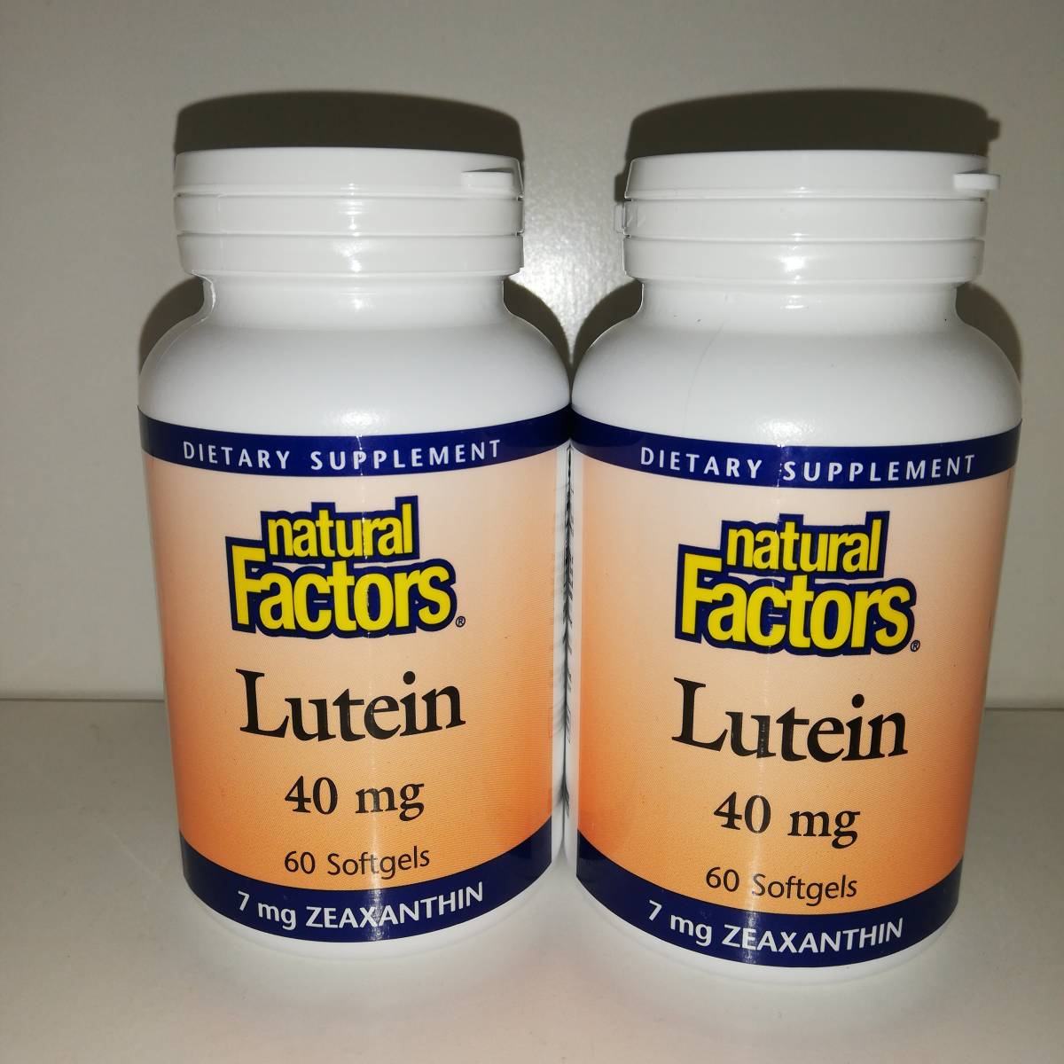 【2個セット】ルテイン 40mg ゼアキサンチン 7mg 60ソフトジェル Natural Factors【新品・送料込】_画像1