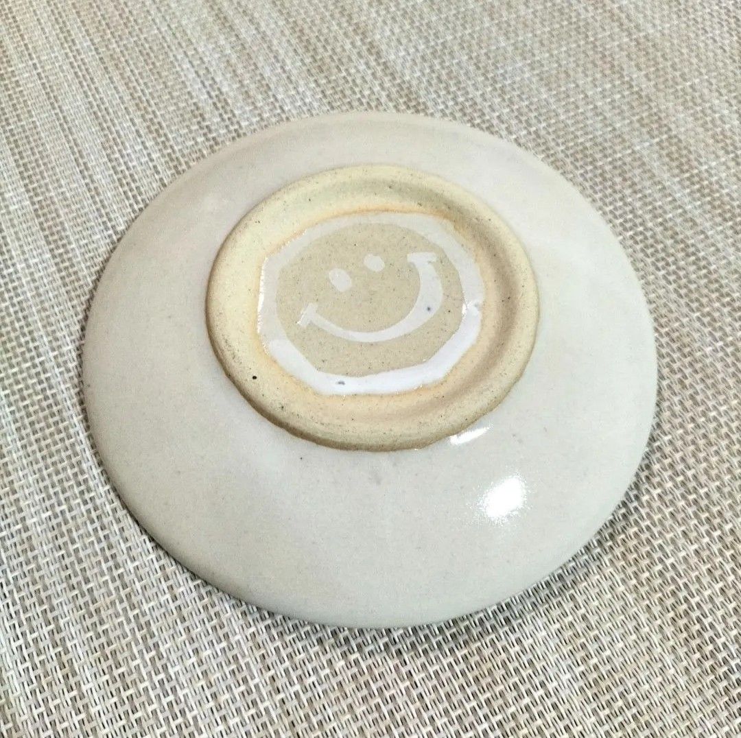 【動物小皿】手作り陶器「にわとり」ホワイト