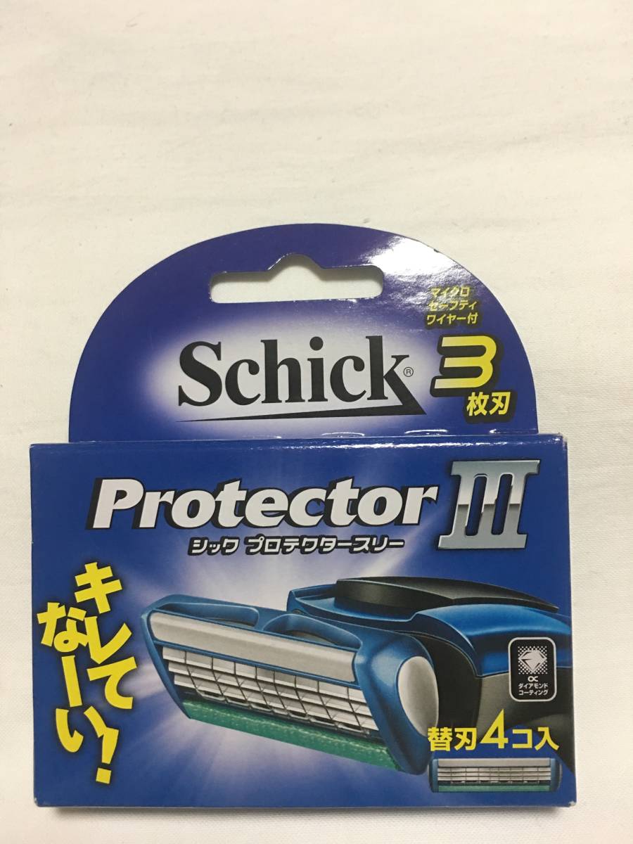 大人気 Schick protector シック プロテクター スリー 替刃 5個 三枚刃 男子 脱毛 髭剃り メンズ 男性 ボーイズ 剃刀 お得 激安 処分j_パッケージ参考画像！！